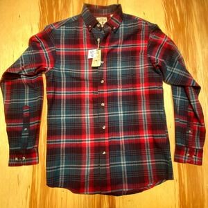 Red Head Flannel Long Sleeve‎ Button Up Men's Small NWT